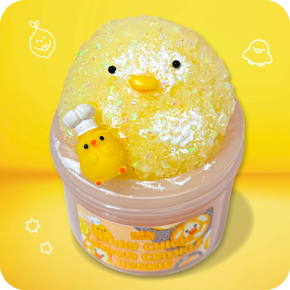 Baby Chick Lemon Crinkle Cookie Slime