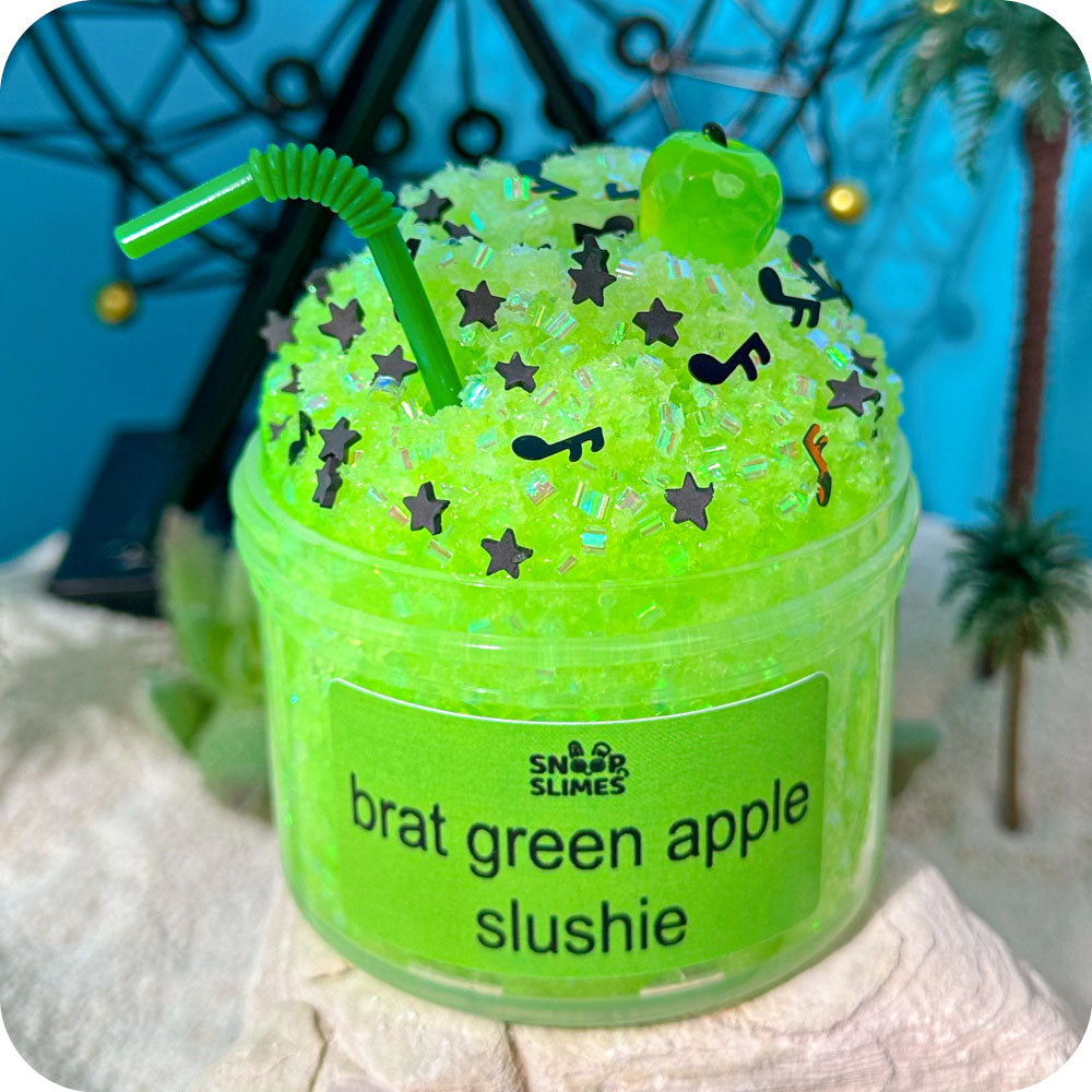Brat Green Apple Slushie Slime