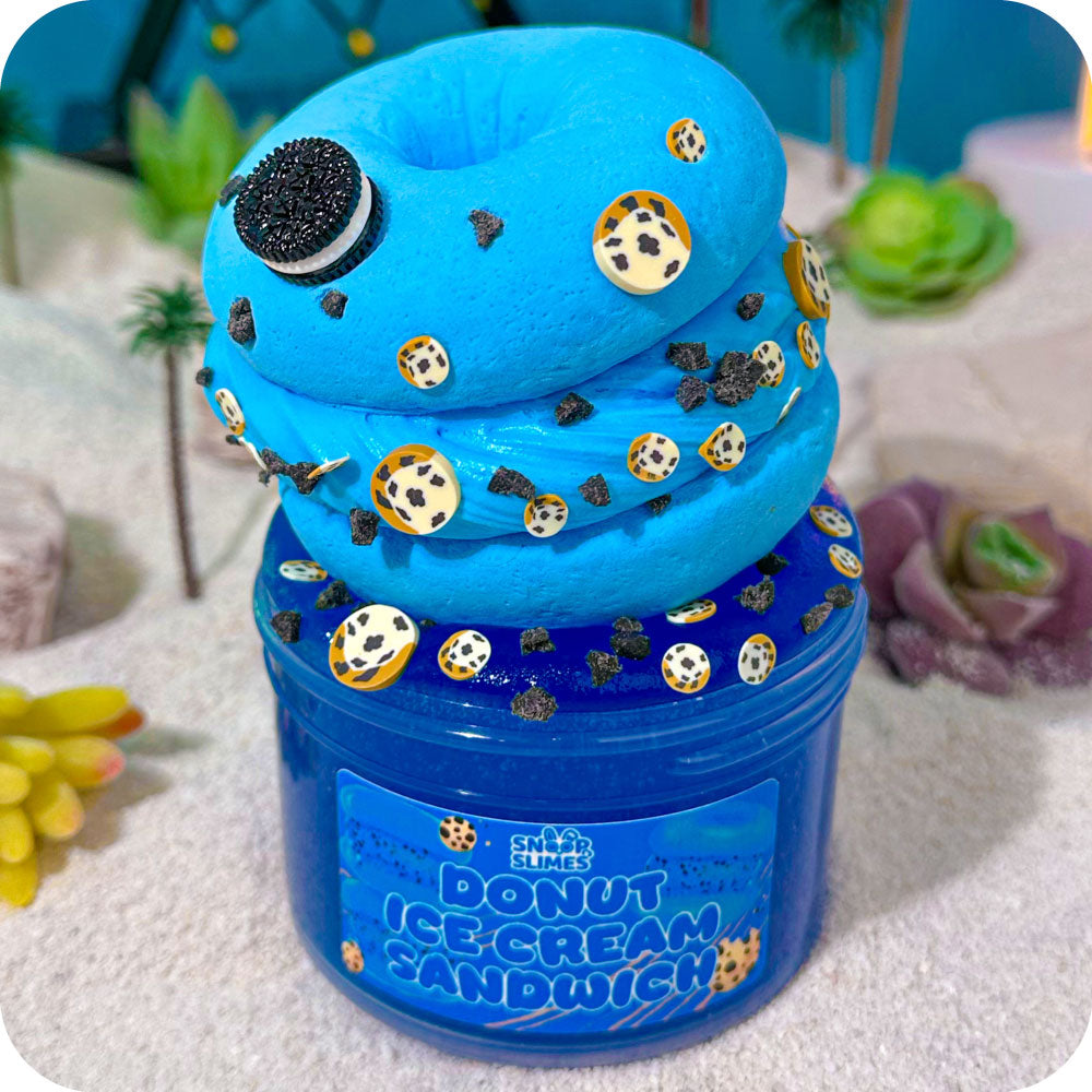 Donut Ice Cream Sandwich Slime