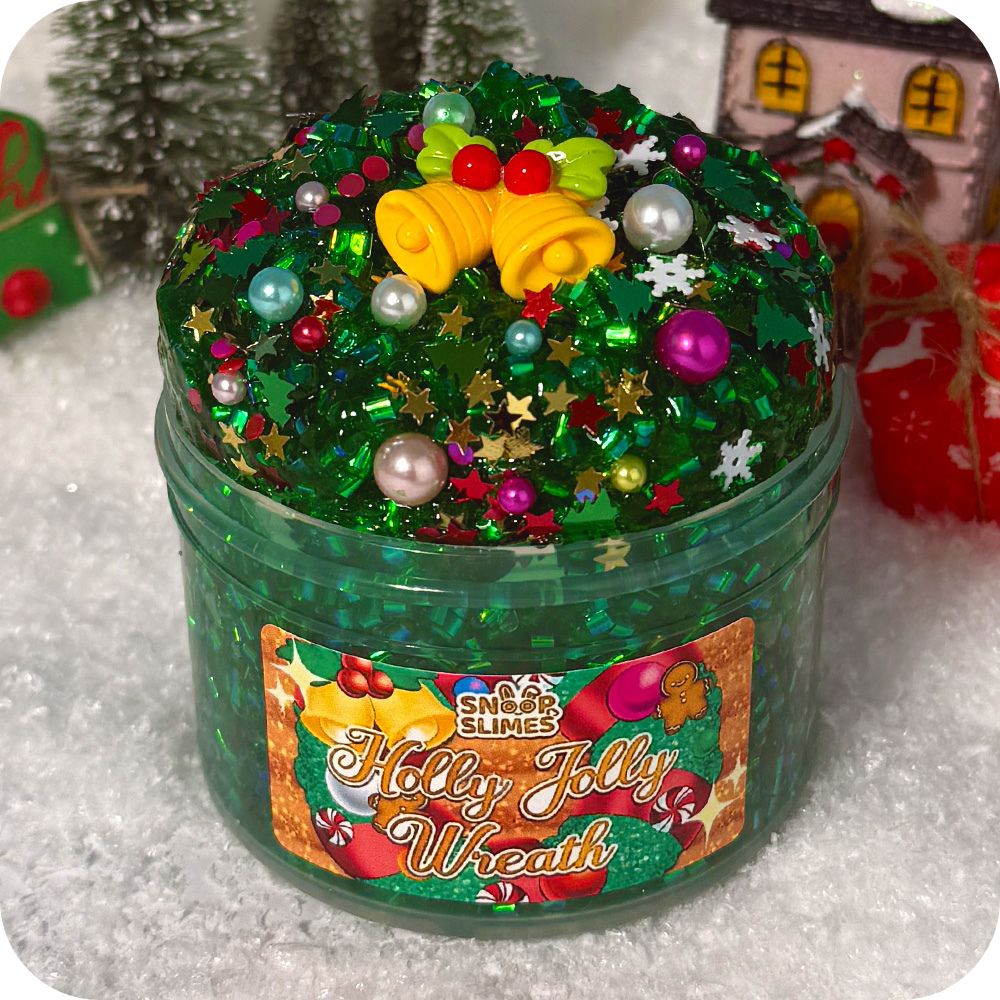 Holly Jolly Wreath Slime