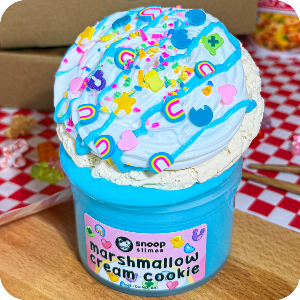 Marshmallow Cream Cookie Slime