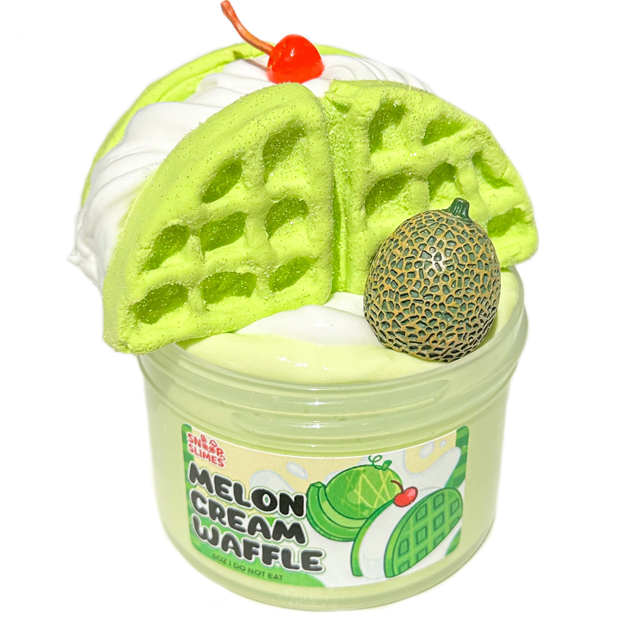 Melon Cream Waffle Slime