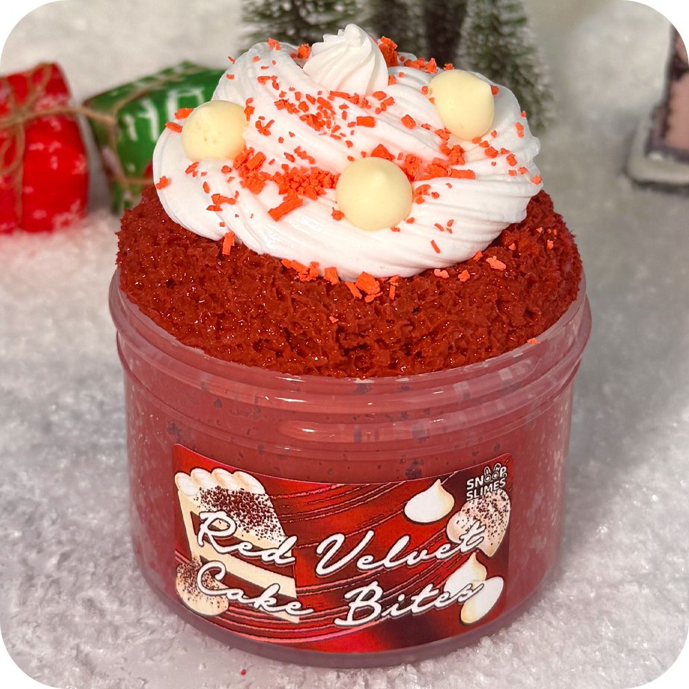 Red Velvet Cake Bites Slime
