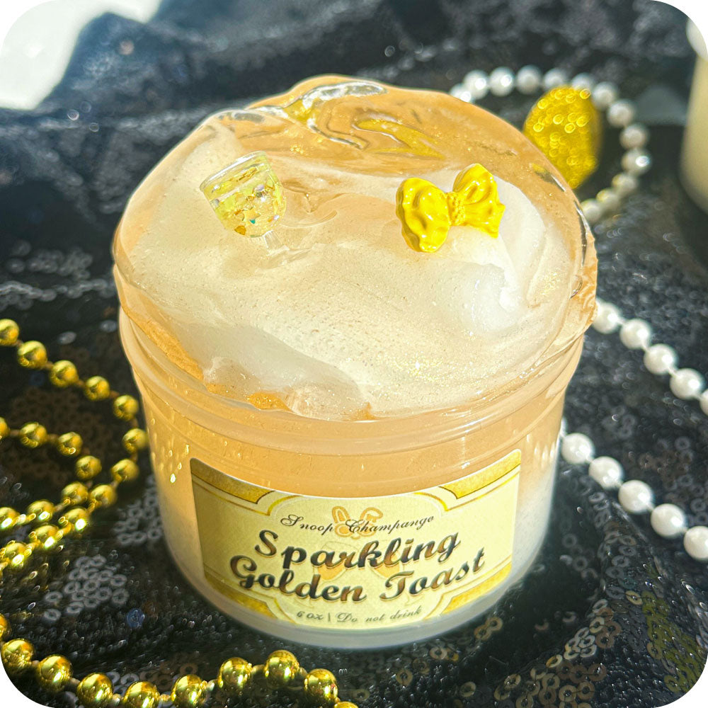 Sparkling Golden Toast Slime