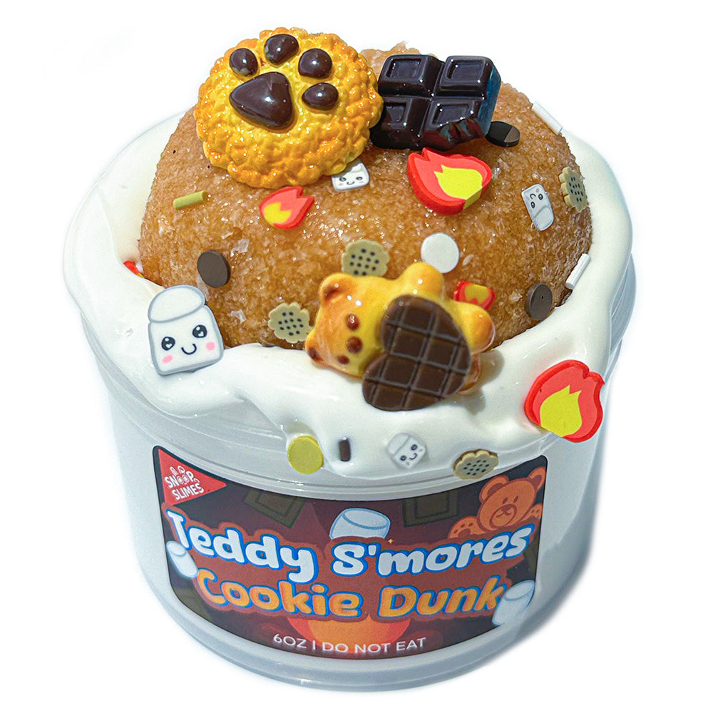 Teddy S'mores Cookie Dunk Slime