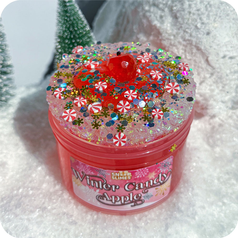 Winter Candy Apple Slime