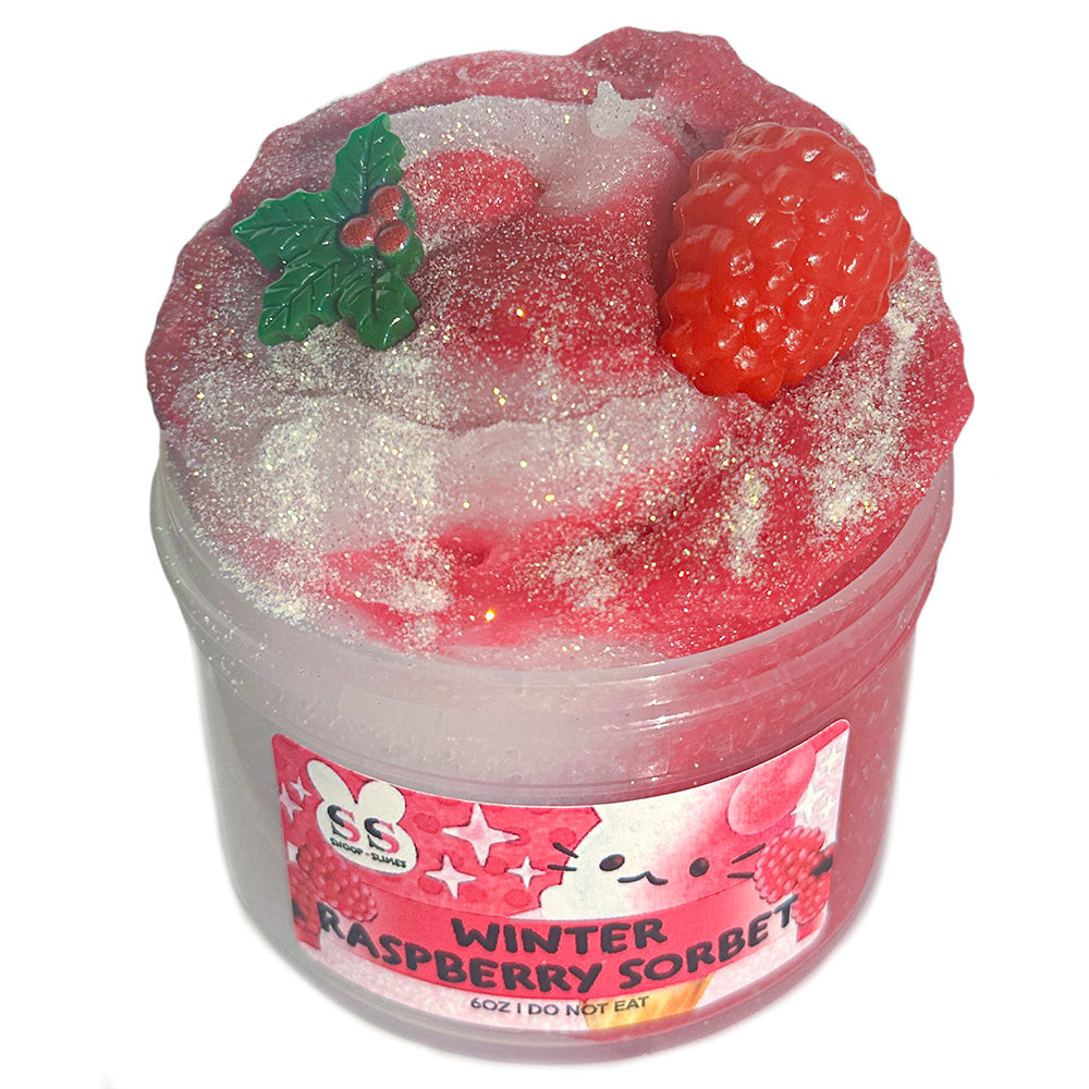 Winter Raspberry Sorbet Slime